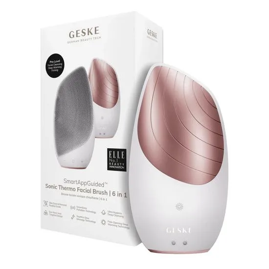 GESKE Sonic Thermo Facial Brush 6 In 1 Grey