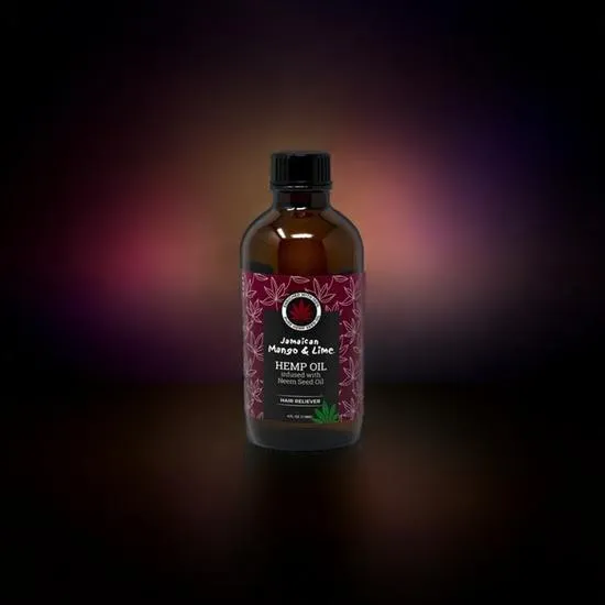 Jamaican Mango and Lime Hemp Oil Infused Neem Seed Oil 4oz