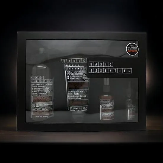 Jeanne Arthes Bare Essentiel Gift Set 500ml Shower Gel + 150ml Shaving Gel + 30ml Multifunction Oil + 75ml Moisturiser