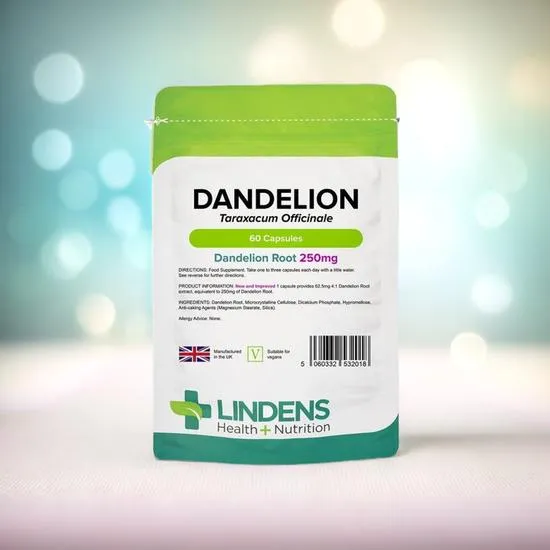 Lindens Dandelion 250mg Capsules 60 Capsules