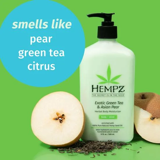 Hempz Exotic Green Tea & Asian Pear Herbal Body Moisturiser 500ml