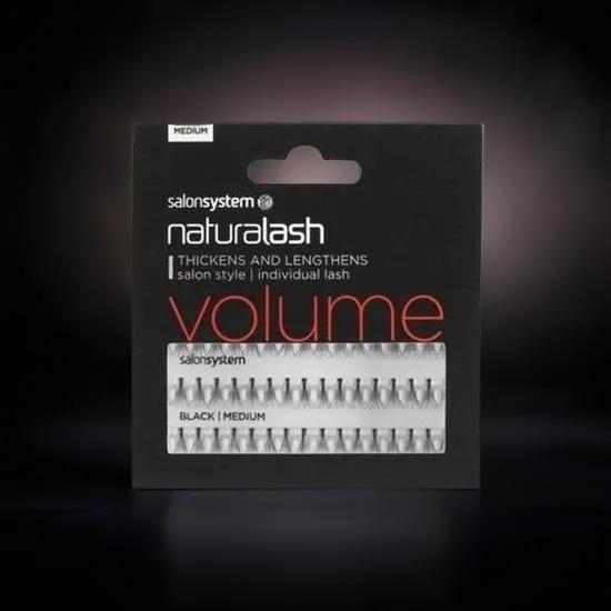 Salon System Individual Lashes Black - Medium
