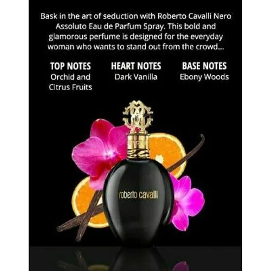 Roberto Cavalli Nero Assoluto Eau De Parfum 75ml
