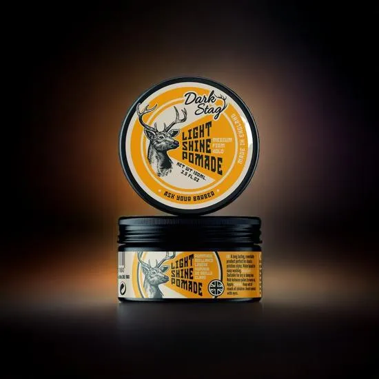 Glamtech Dark Stag Light Shine Pomade Medium Firm Hold 100ml