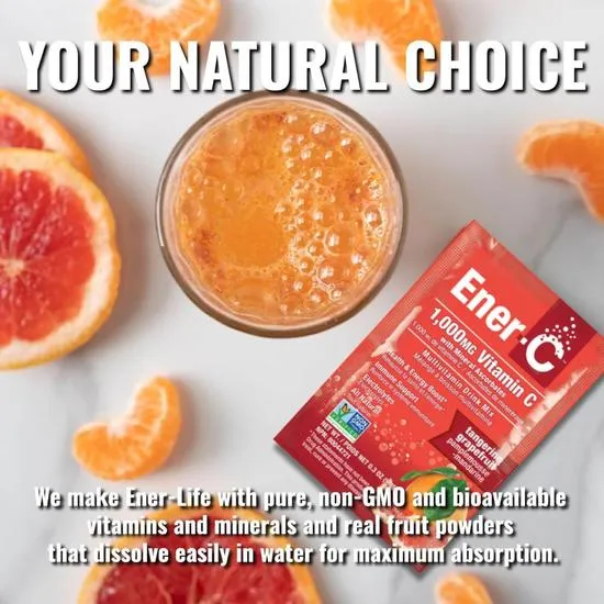 Ener-Life Ener-C Multivitamin Drink Tangerine/Grapefruit Sachets 30 Sachets