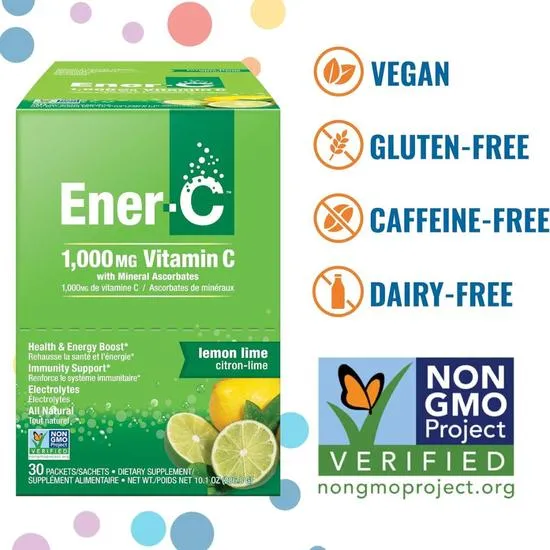 Ener-Life Ener-C Multivitamin Drink + Vitamin C Lemon Lime 30 Sachets