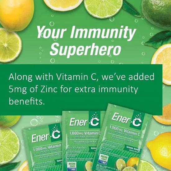Ener-Life Ener-C Multivitamin Drink + Vitamin C Lemon Lime 30 Sachets