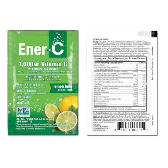 Ener-Life Ener-C Multivitamin Drink + Vitamin C Lemon Lime 30 Sachets