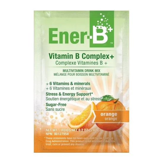 Ener-Life Ener-C Ener-B Vitamin B Complex+ Orange Sachets 30 Sachets