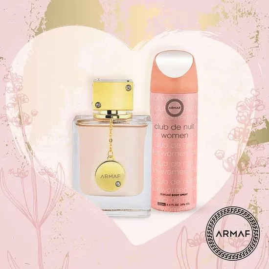 Armaf Club De Nuit Woman Two Piece Gift Set 105ml EDP, 200ml Body Spray