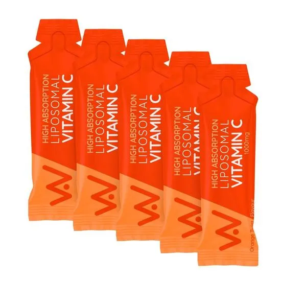 Well Actually Vitamin C 1000mg Liposomal Orange Twist Sachets 5 Sachets