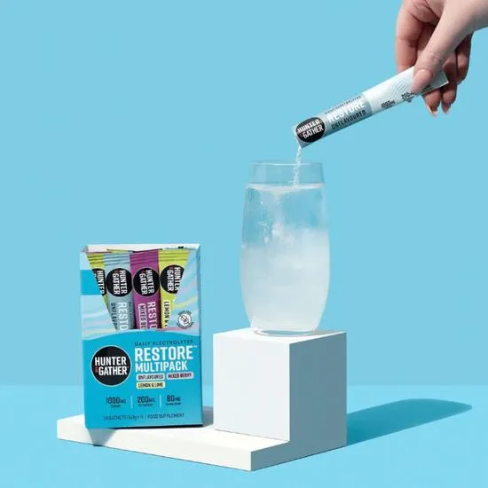 Hunter and Gather Restore Multipack Electrolyte Sachets 30 Sachets