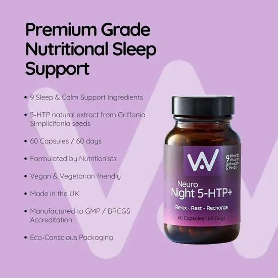 Well Actually Neuro Night 5-HTP+ 30 Capsules