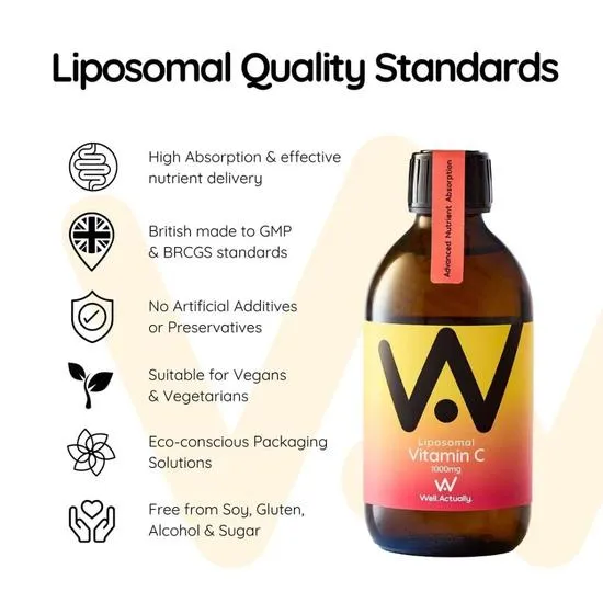 Well Actually Liposomal Vitamin C 1000mg 150ml