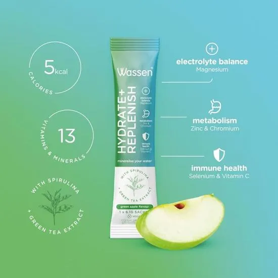 Wassen Hydrate & Replenish Powder Sachets 14 Sachets