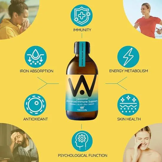 Well Actually Advanced Immune Support Tropical Zest 300ml