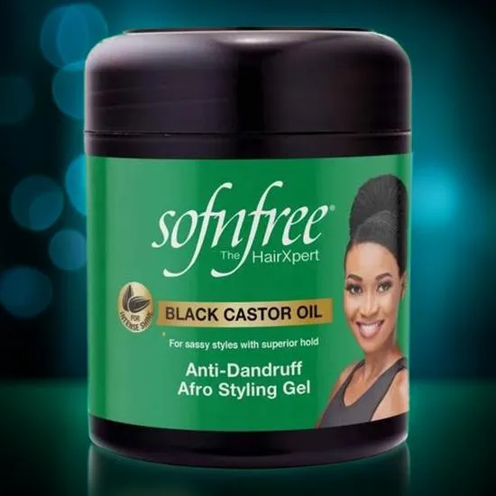 Sofn'Free Black Castor Oil Afro Styling Gel 500ml