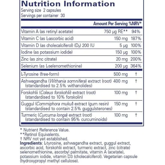 Pure Encapsulations Thyroid Support Complex Capsules 60 Capsules