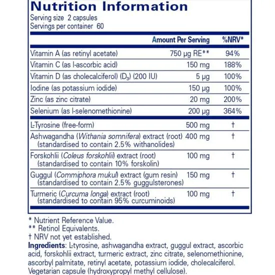 Pure Encapsulations Thyroid Support Complex Capsules 60 Capsules