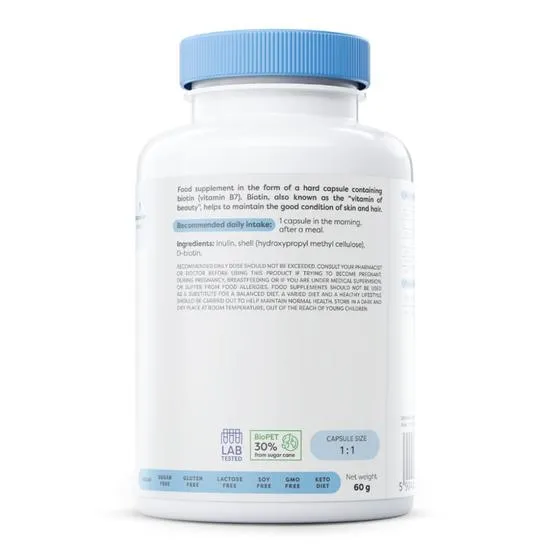 Osavi Biotin 2500mcg Capsules 60 Capsules
