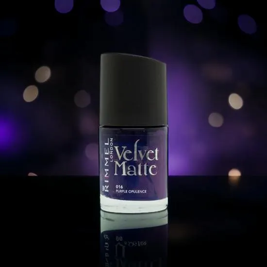 Rimmel Velvet Matte Nail Polish 016 Purple Opulence