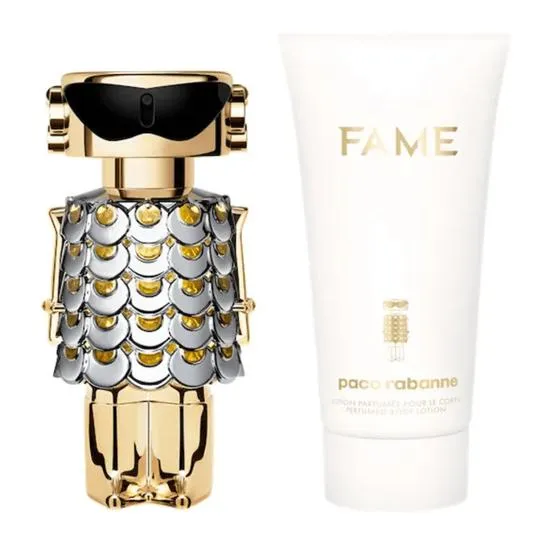 Paco Rabanne Fame Women's Perfume Gift Set 50ml Eau De Parfum + 75ml Body Lotion
