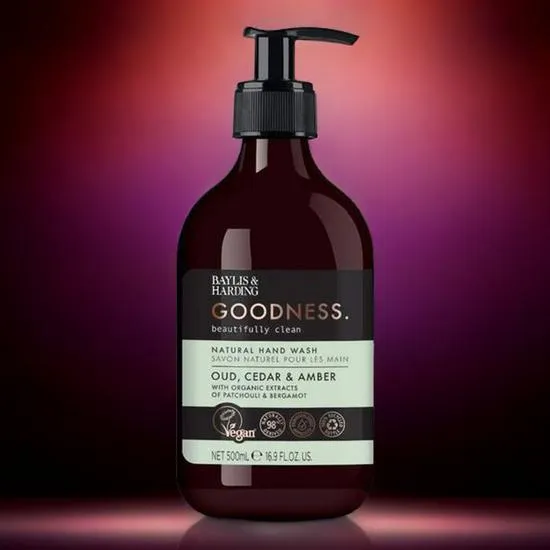 Baylis & Harding Goodness Oud, Cedar & Amber Hand Wash 500ml
