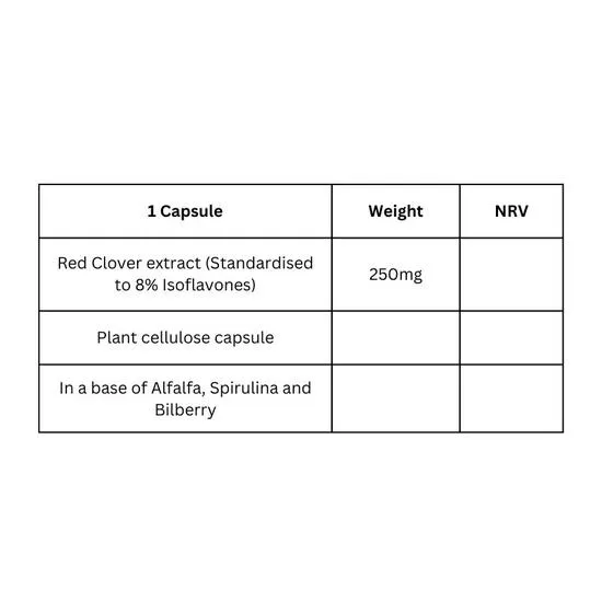 Viridian Red Clover Extract Capsules 60 Capsules