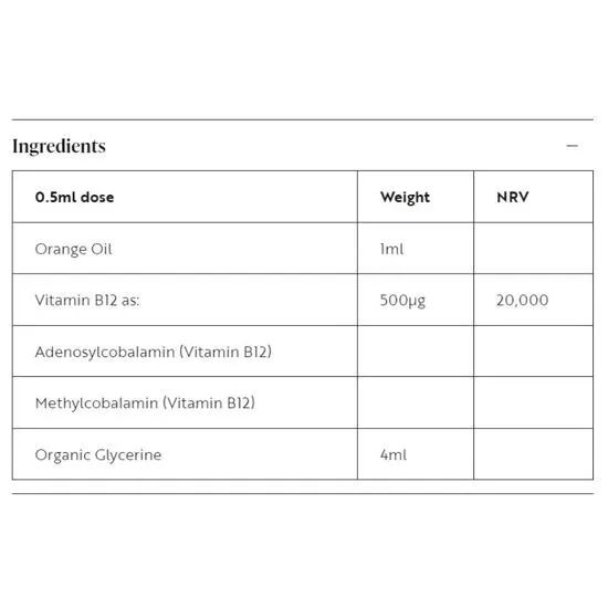 Viridian Liquid B12 Drops 50ml