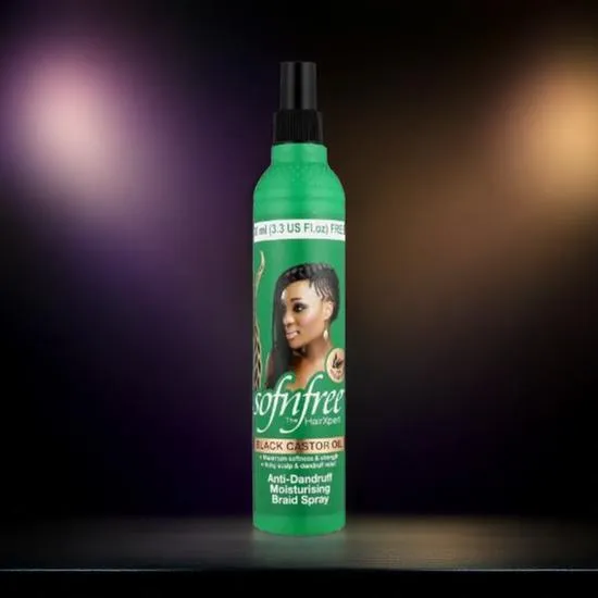 Sofn'Free Black Castor Oil Anti-Dandruff Moisturising Braid Spray 350ml