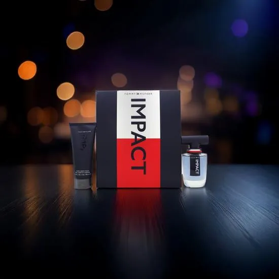 Tommy Hilfiger Impact Gift Set 100ml Eau De Toilette + 100ml Hair & Body Wash + 4ml Eau De Toilette
