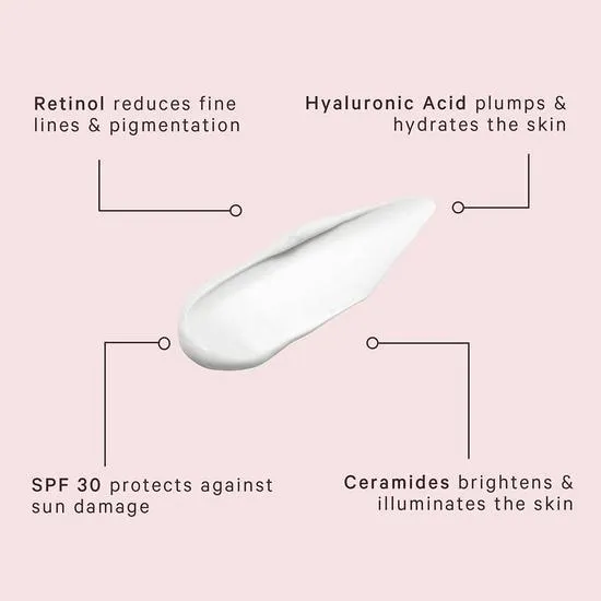 MZ Skin Hydrate & Nourish Age Defence Retinol Day Moisturiser SPF 30 50ml