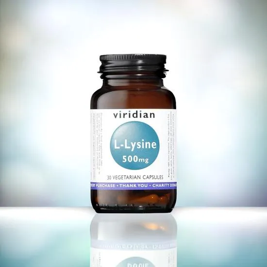 Viridian L-Lysine 500mg Veg Capsules 30 Capsules