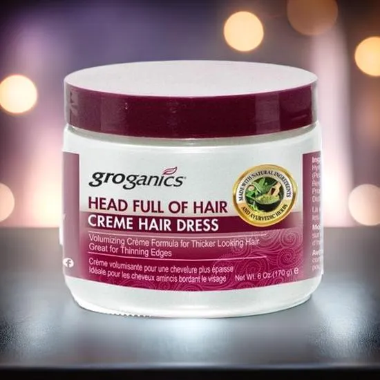 Groganics Head Full Of Hair Creme Hair Dress 6oz