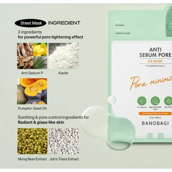 Banobagi DX Mask Anti Sebum Pore x1