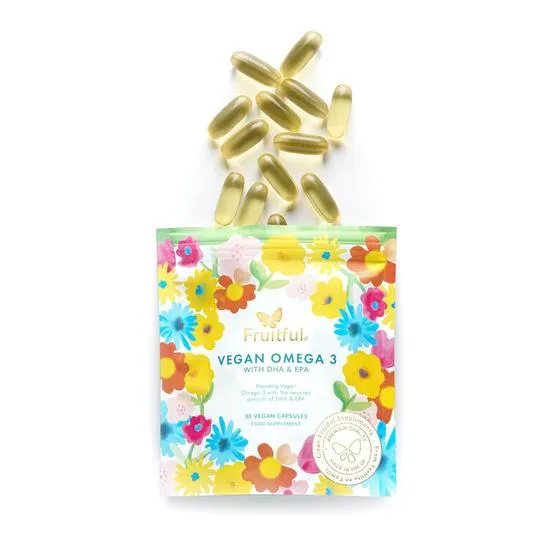 Fruitful Vegan Omega 3 Dha + Epa Capsules 30 Capsules