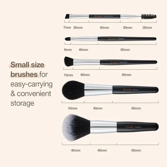 STUDIO17 Portable Makeup Brush Set 5pcs