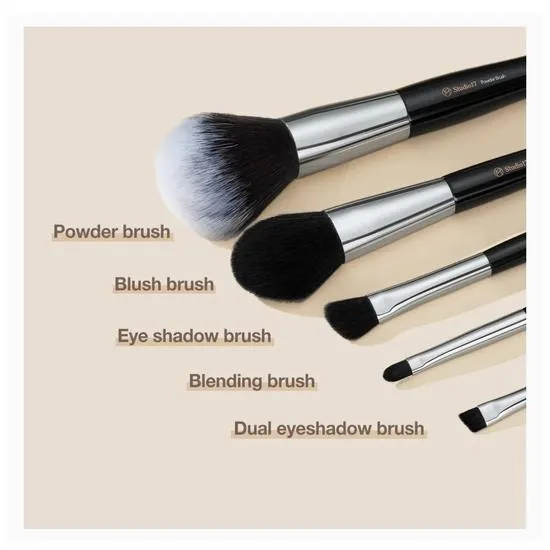 STUDIO17 Portable Makeup Brush Set 5pcs