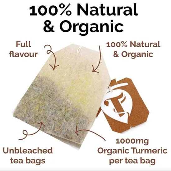 Taka Turmeric Organic Masala Chai Turmeric Tea Bags 60