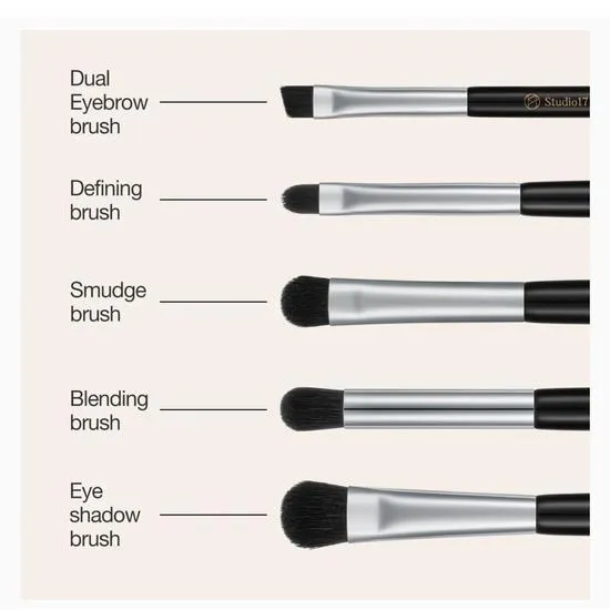 STUDIO17 Eye Makeup Brush Set 5pcs
