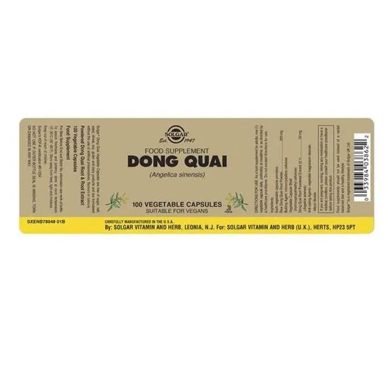 Solgar Dong Quai Vegicaps 100 Vegicaps