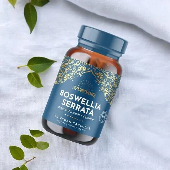 Ayurvediq Wellness Boswellia Serrata With Organic Turmeric & Black Pepper Extract Capsules 60 Capsules