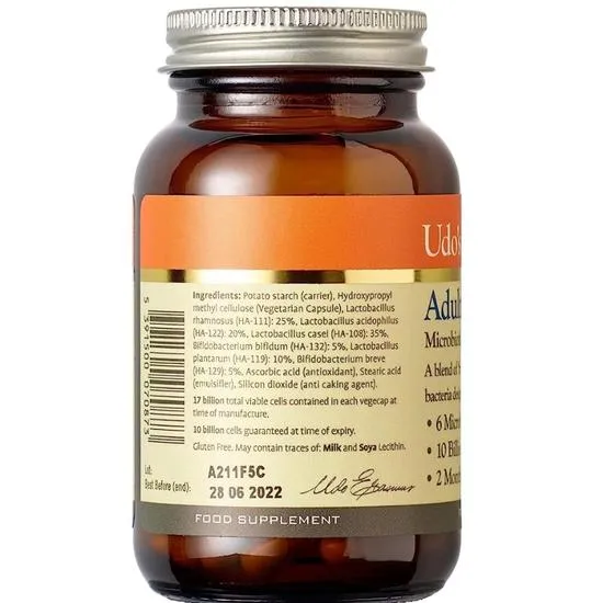 Udo's Choice Adult's Blend Microbiotics 60 Vegicaps