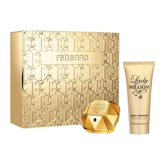 Paco Rabanne Lady Million Women's Gift Set 80ml Eau De Parfum + 100ml Body Lotion