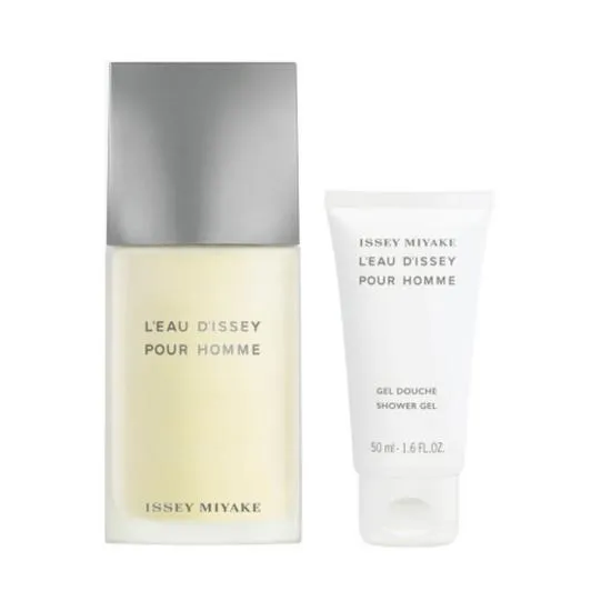 Issey Miyake L'eau Pour Homme Men's Gift Set 75ML Eau De Toilette + 50ML Shower Gel