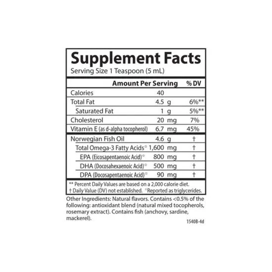 Carlson Labs The Very Finest Fish Oil Natural Lemon 200ml