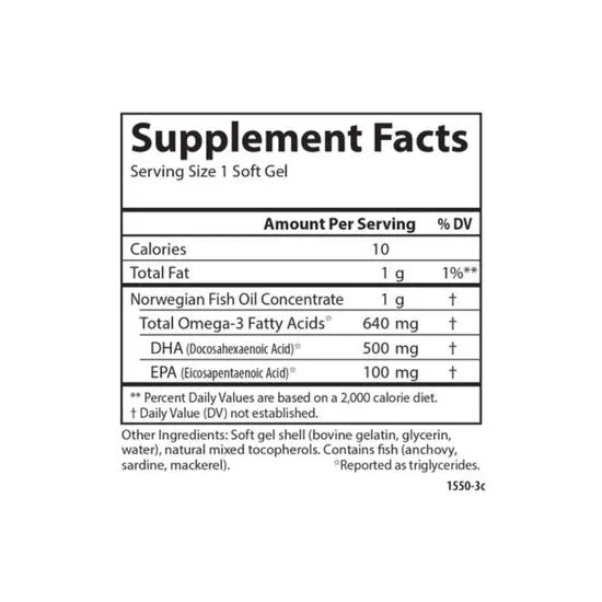 Carlson Labs Super DHA Gems 500mg 60+20