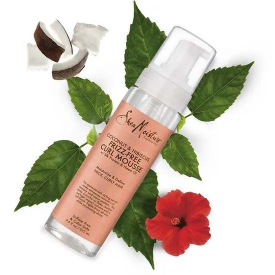 Shea Moisture Coconut & Hibiscus Frizz-Free Curl Mousse 220ml