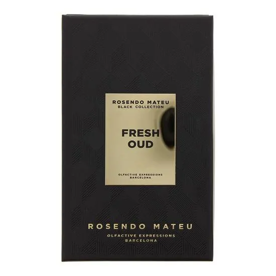 Rosendo Mateu Olfactive Expressions Barcelona Black Collection Fresh Oud Eau De Parfum 100ml