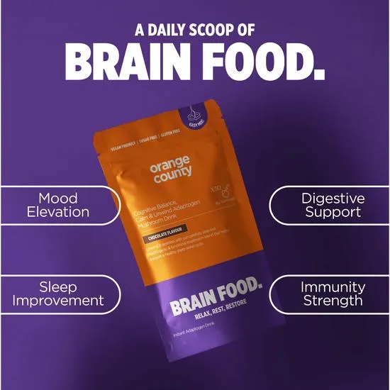 Orange County Wellbeing Brain Food. Calm & Unwind 30 Servings